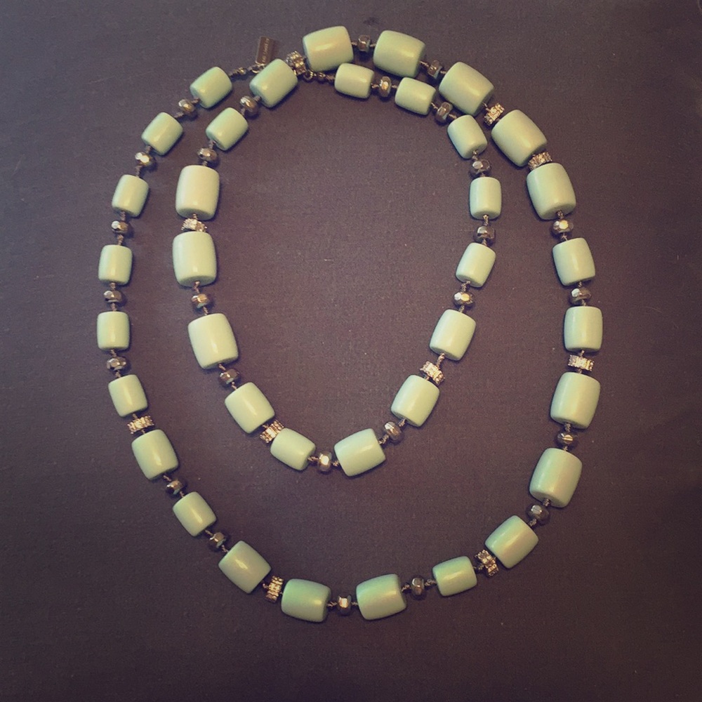 Mint green necklace
